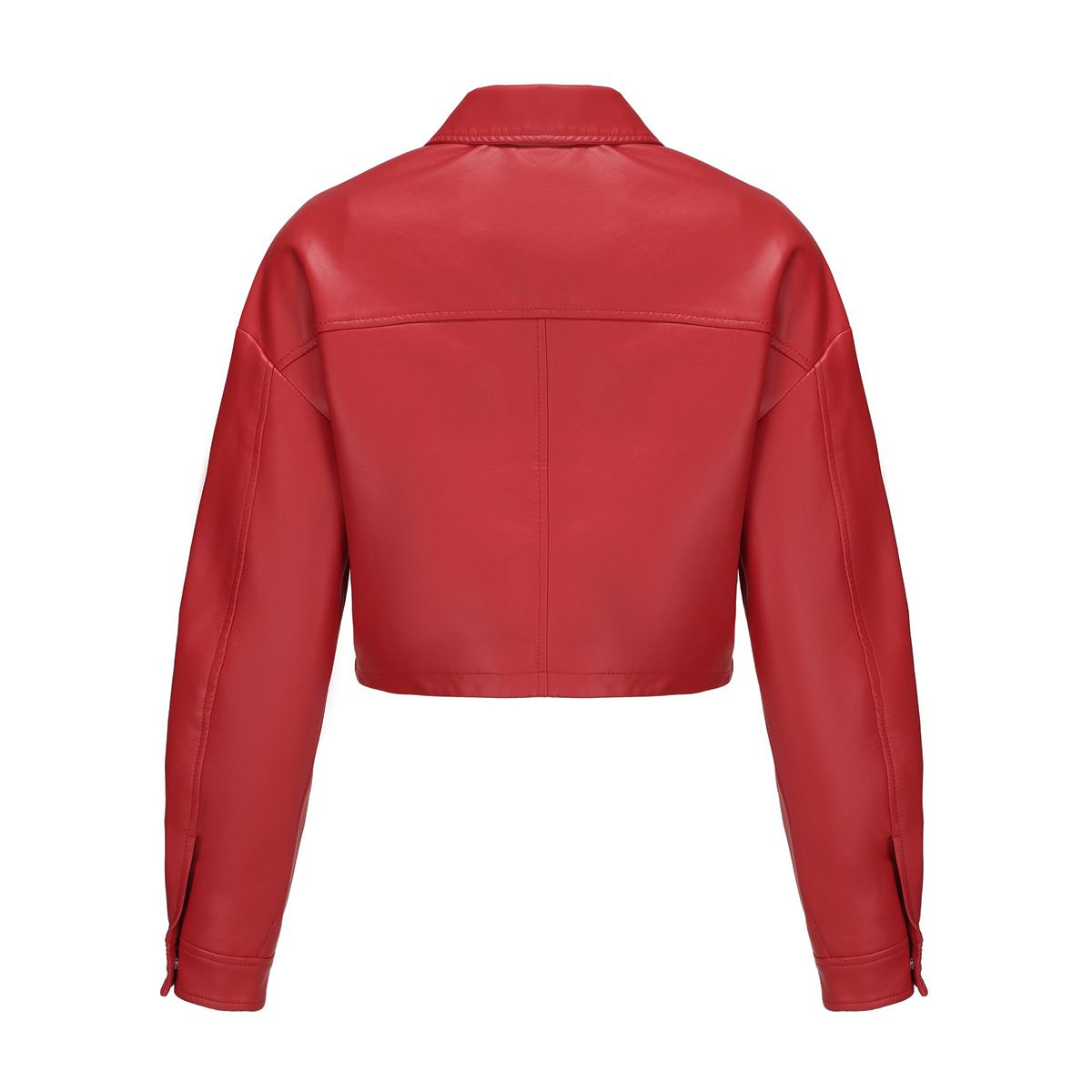 TIOZONEY - Chaqueta de PU holgada para mujer