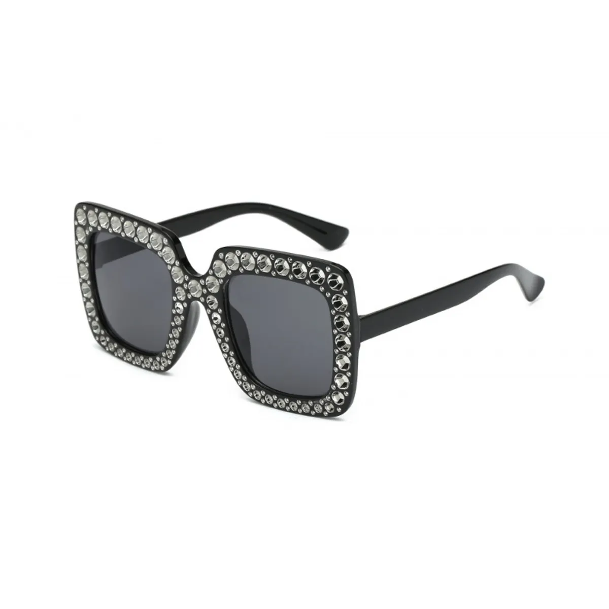 TIOZONEY - Gafas de sol cuadradas imitación diamante