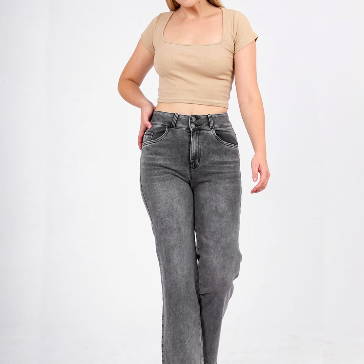 GENERICO - BAGGY  JEANS MUJER FORCAPS OLIVIA