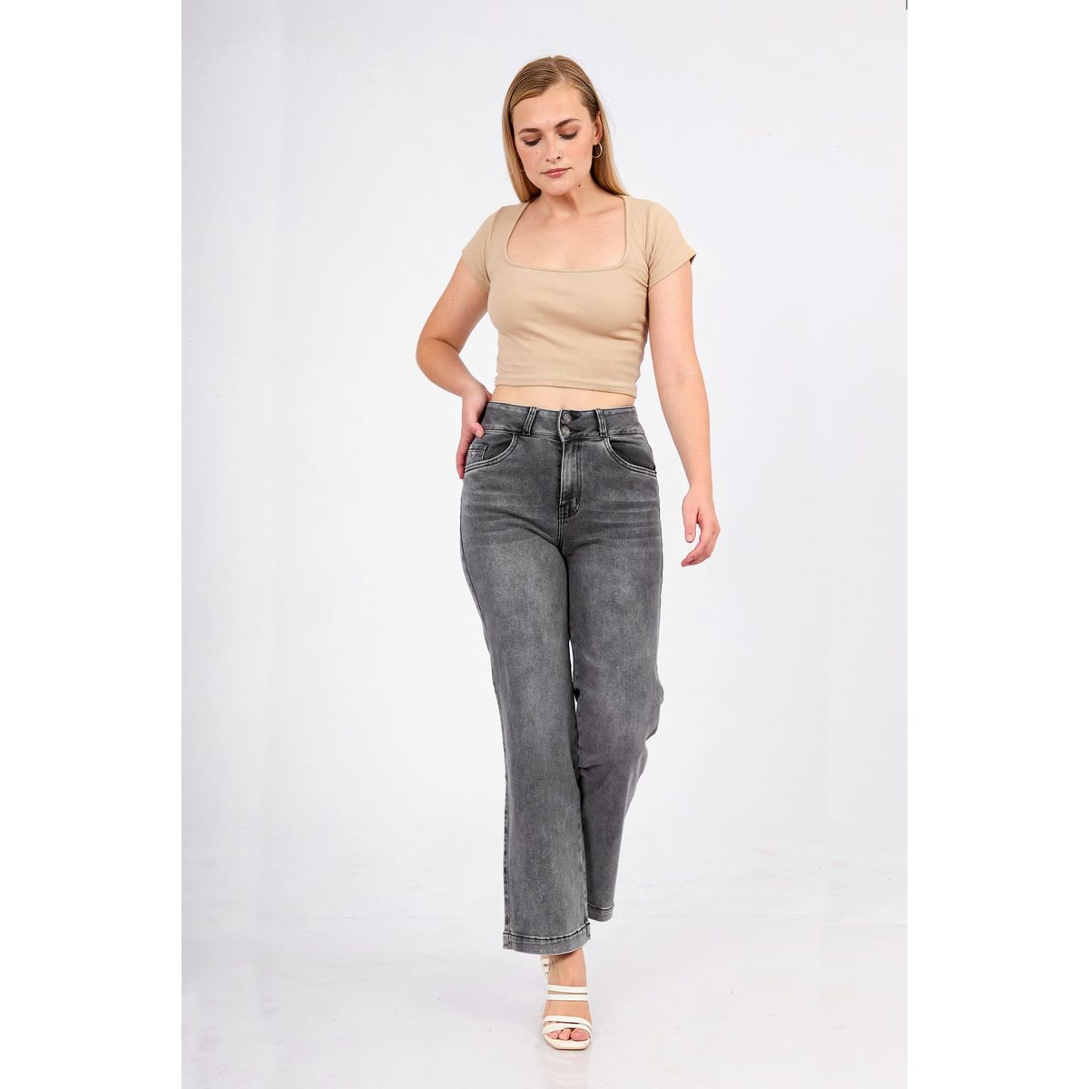GENERICO - BAGGY  JEANS MUJER FORCAPS OLIVIA