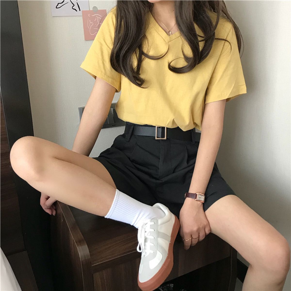 TIOZONEY - Polera manga corta verano mujer