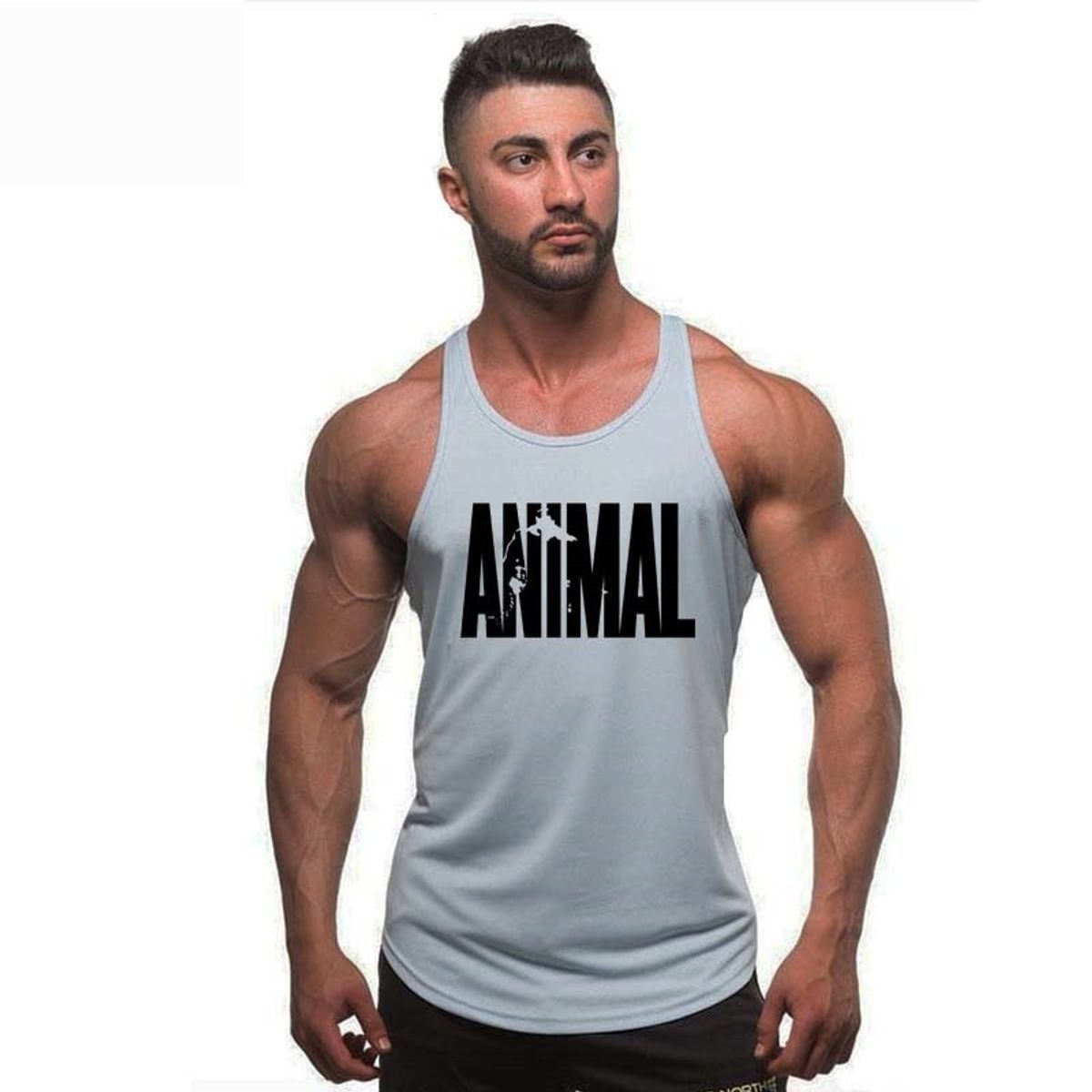 TIOZONEY - Polera sin mangas estampado hombre