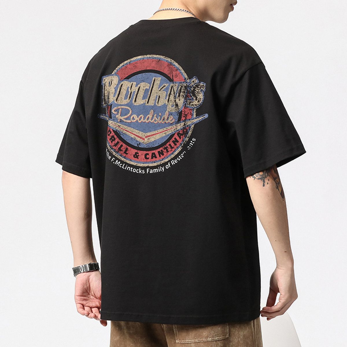 TIOZONEY - Polera Manga Corta Algodón Hombre