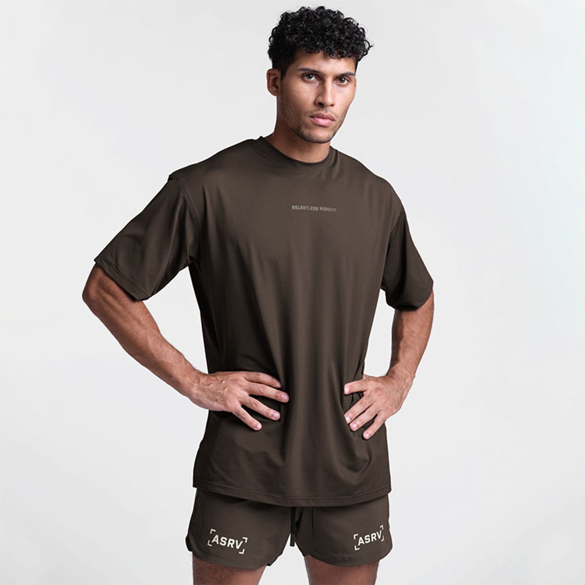 TIOZONEY - Polera Manga Corta 100 Algodón Slim Fit Hombre