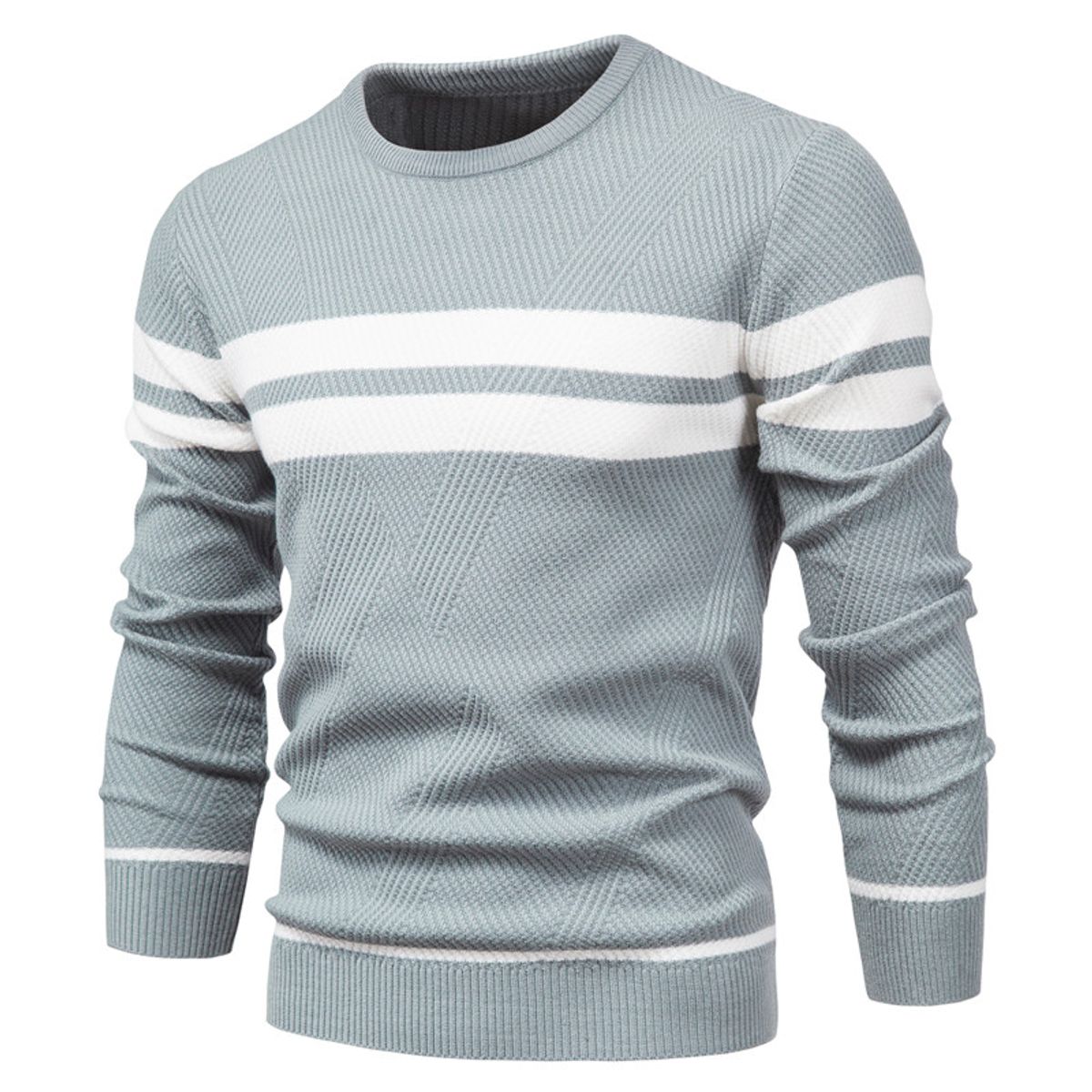 TIOZONEY - Polera Manga Larga Algodón Hombre