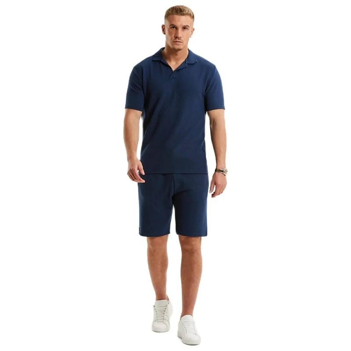 TIOZONEY - Traje de Verano Polera Polo Casual Hombres