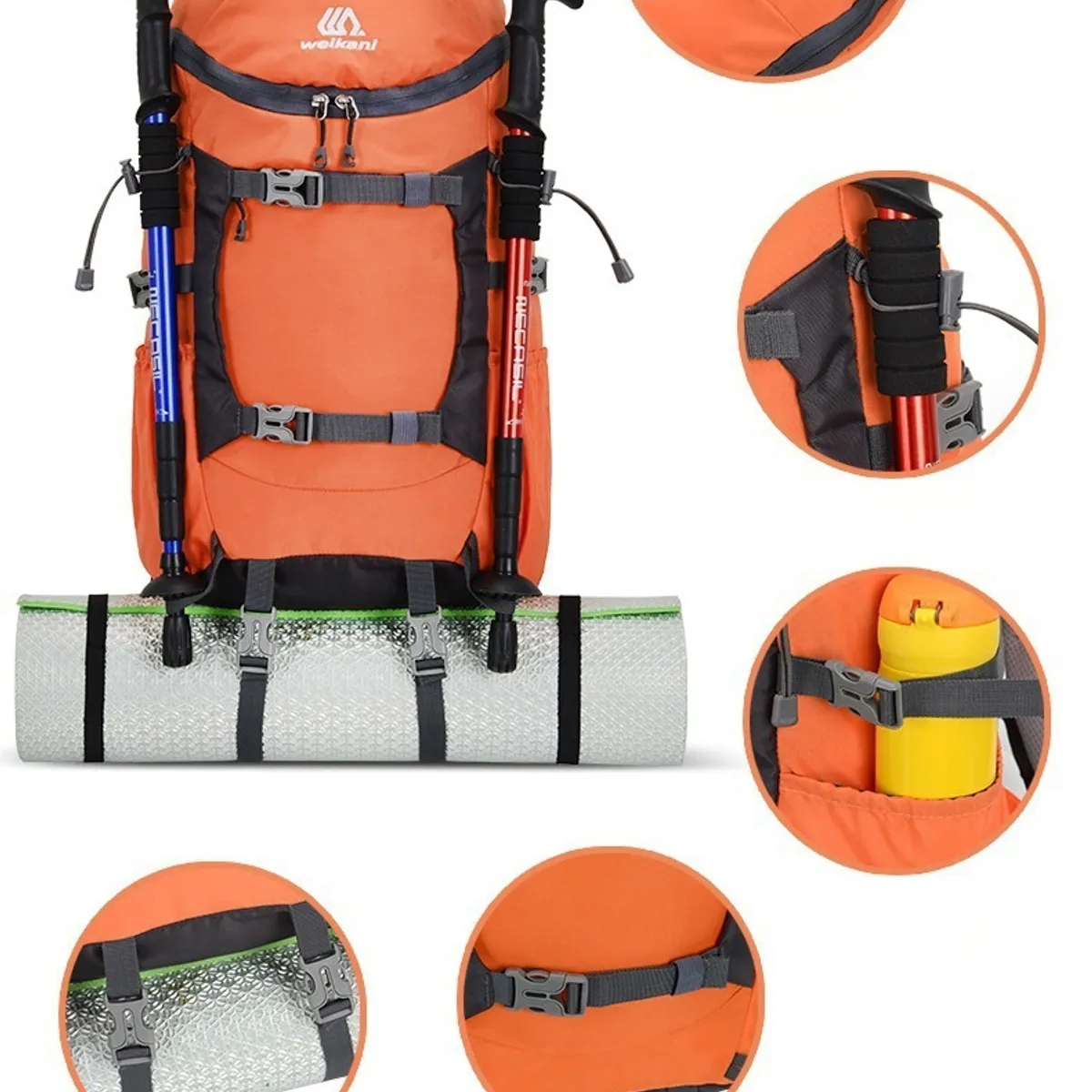 TIOZONEY - Mochila Impermeable Para Camping Trekking Y Viajes 30L