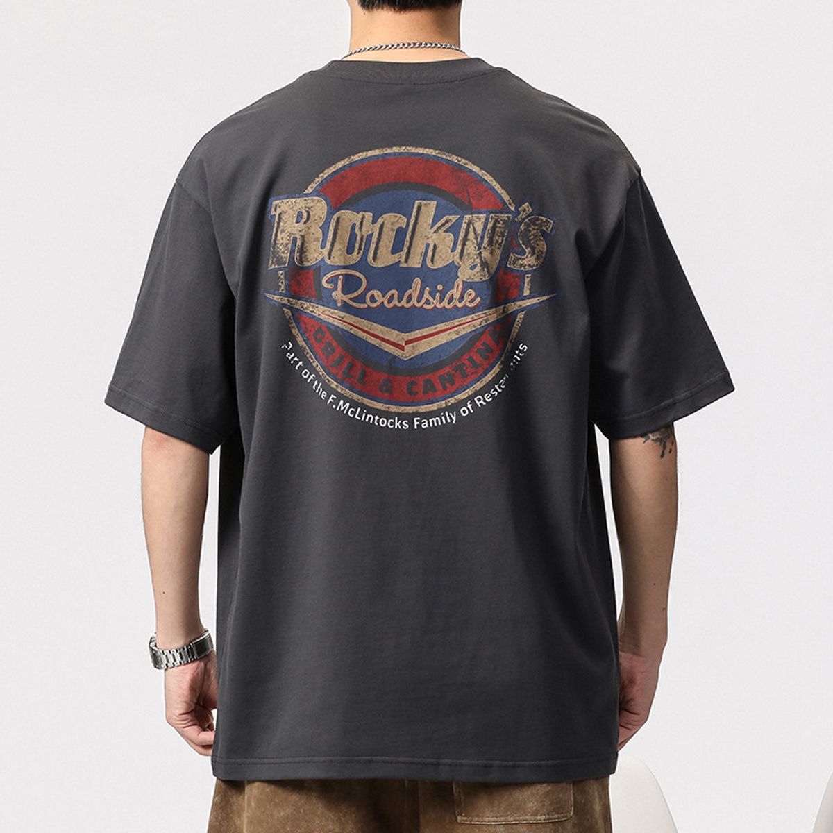 TIOZONEY - Polera Manga Corta Algodón Hombre