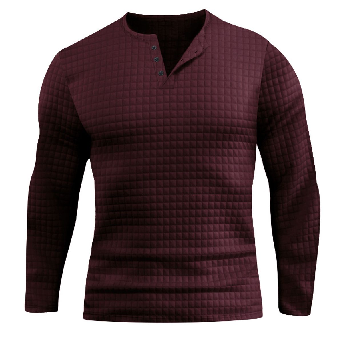 TIOZONEY - Polera Casual Manga Larga Hombre