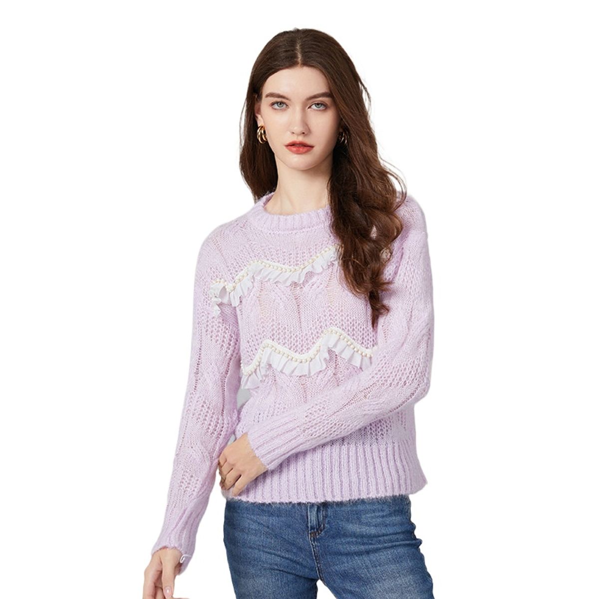 TIOZONEY - Blusa de punto - Morado
