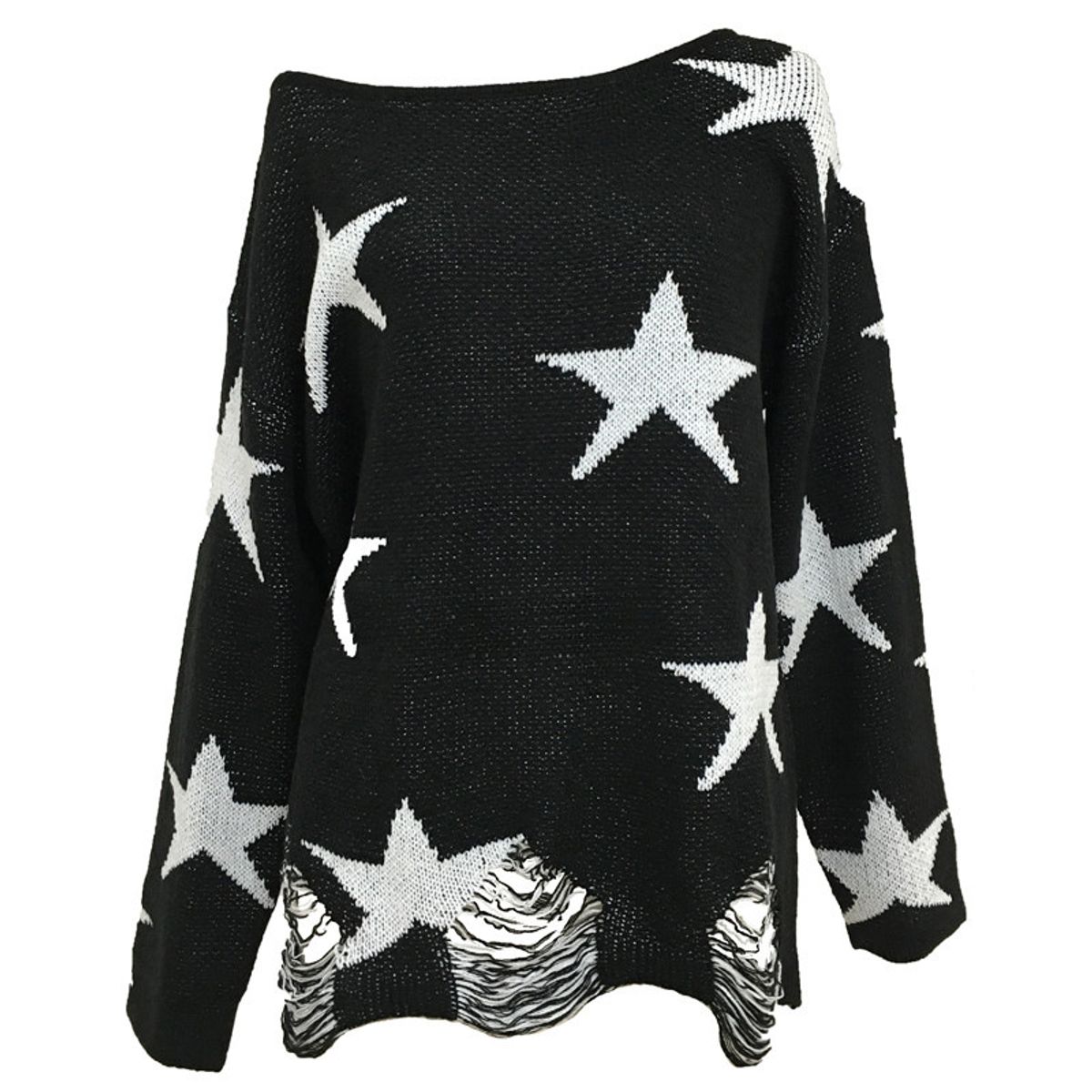 TIOZONEY - Suéter suelto en otoño e invierno - Negro