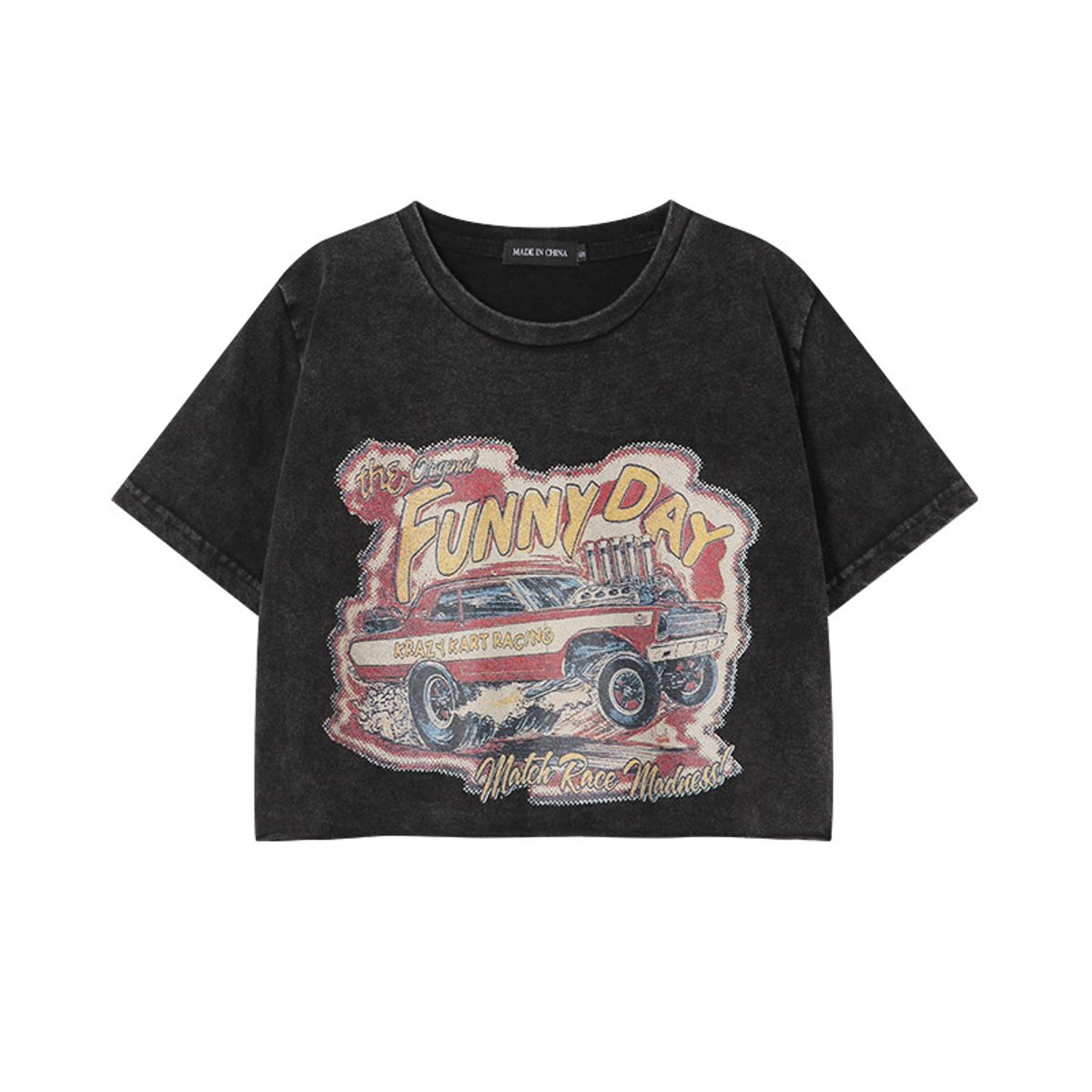 TIOZONEY - Mangas cortas impresas para mujeres - Negro