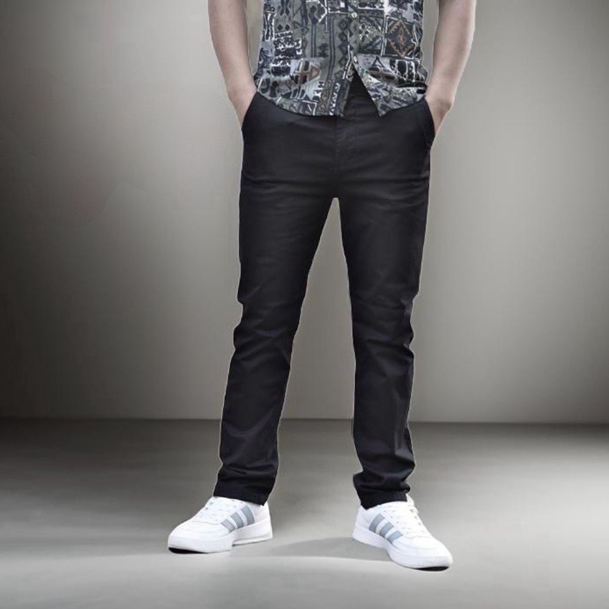 GENERICO - PANTALON DE HOMBRE DRILL STRETCH SLIM