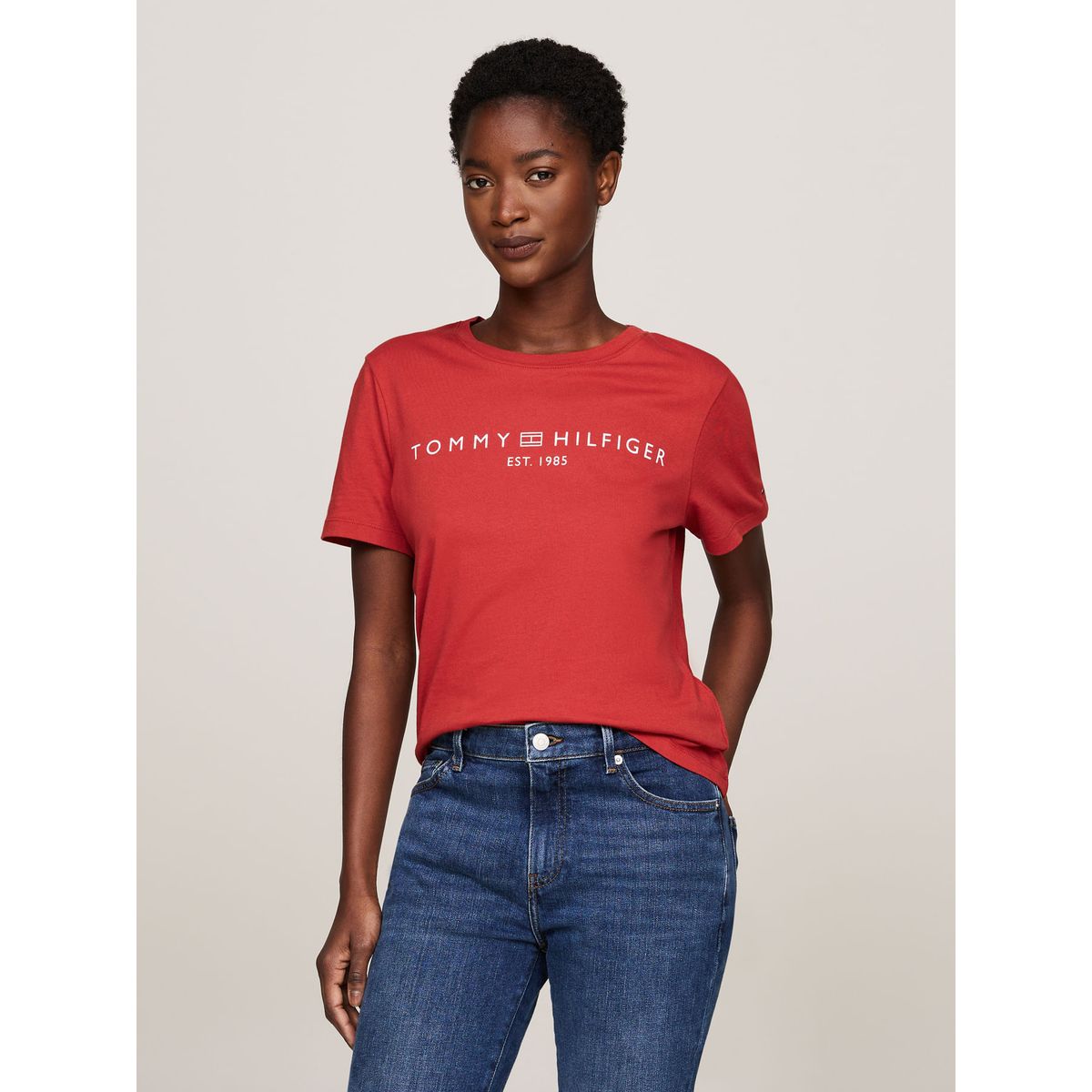 TOMMY HILFIGER - CAMISETA REG CORP LOGO C-NK SS