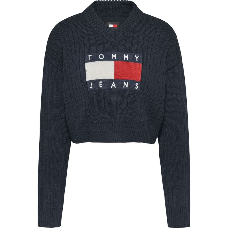 TOMMY HILFIGER - SWEATER TJW VNCK CENTER FLAG SWEATER E