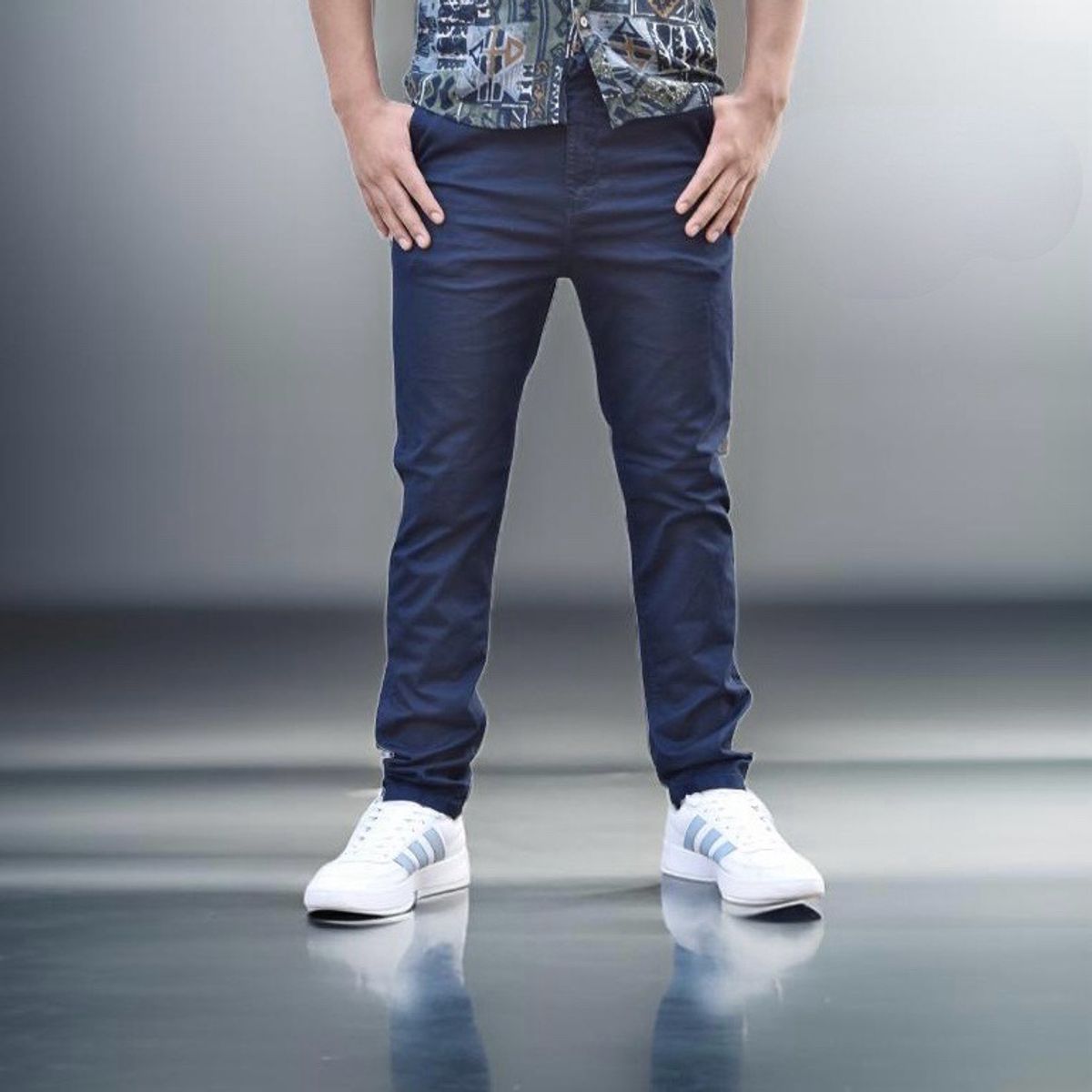 GENERICO - PANTALON DE HOMBRE DRILL STRETCH SLIM