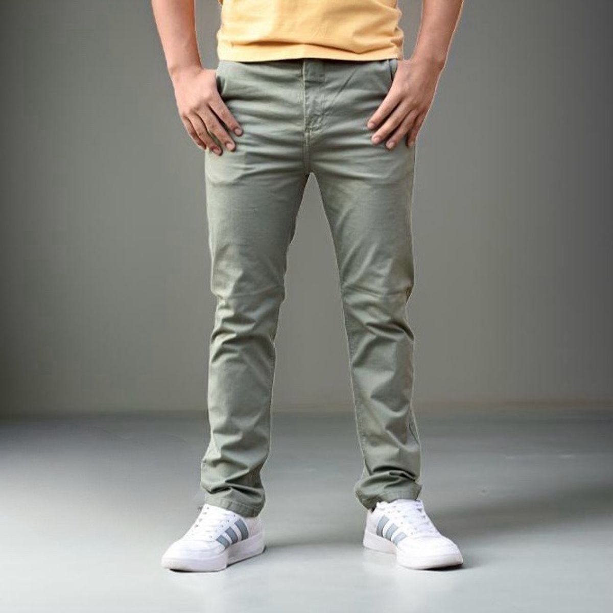 GENERICO - PANTALON DE HOMBRE DRILL STRETCH SLIM