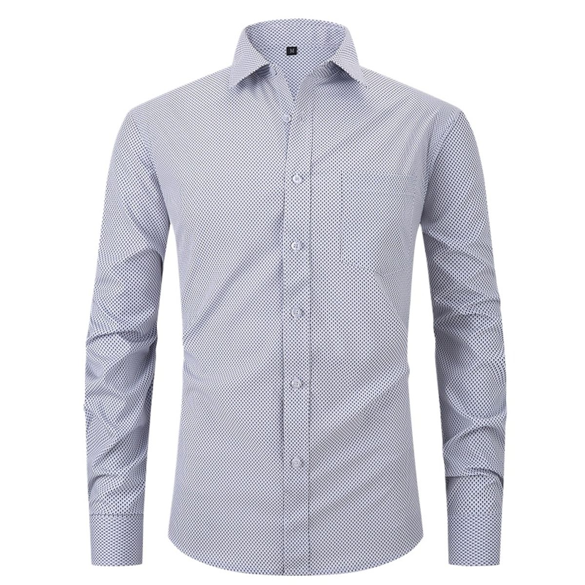 TIOZONEY - Camisa de cuadros elástica