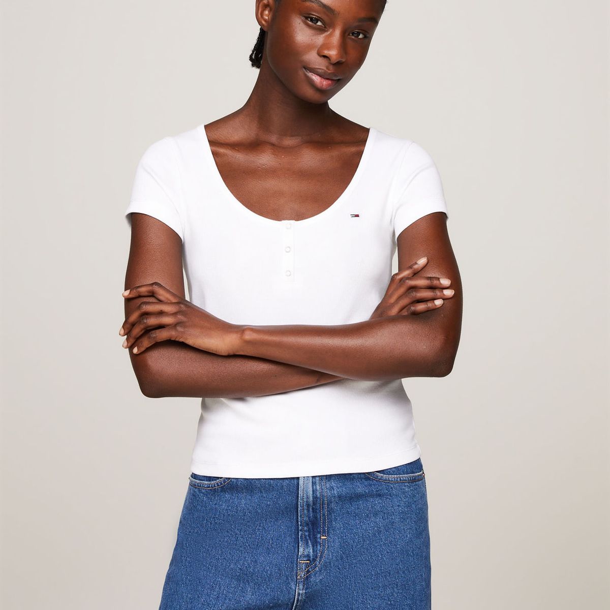 TOMMY HILFIGER - T-SHIRT M/C PARA MUJERES TH