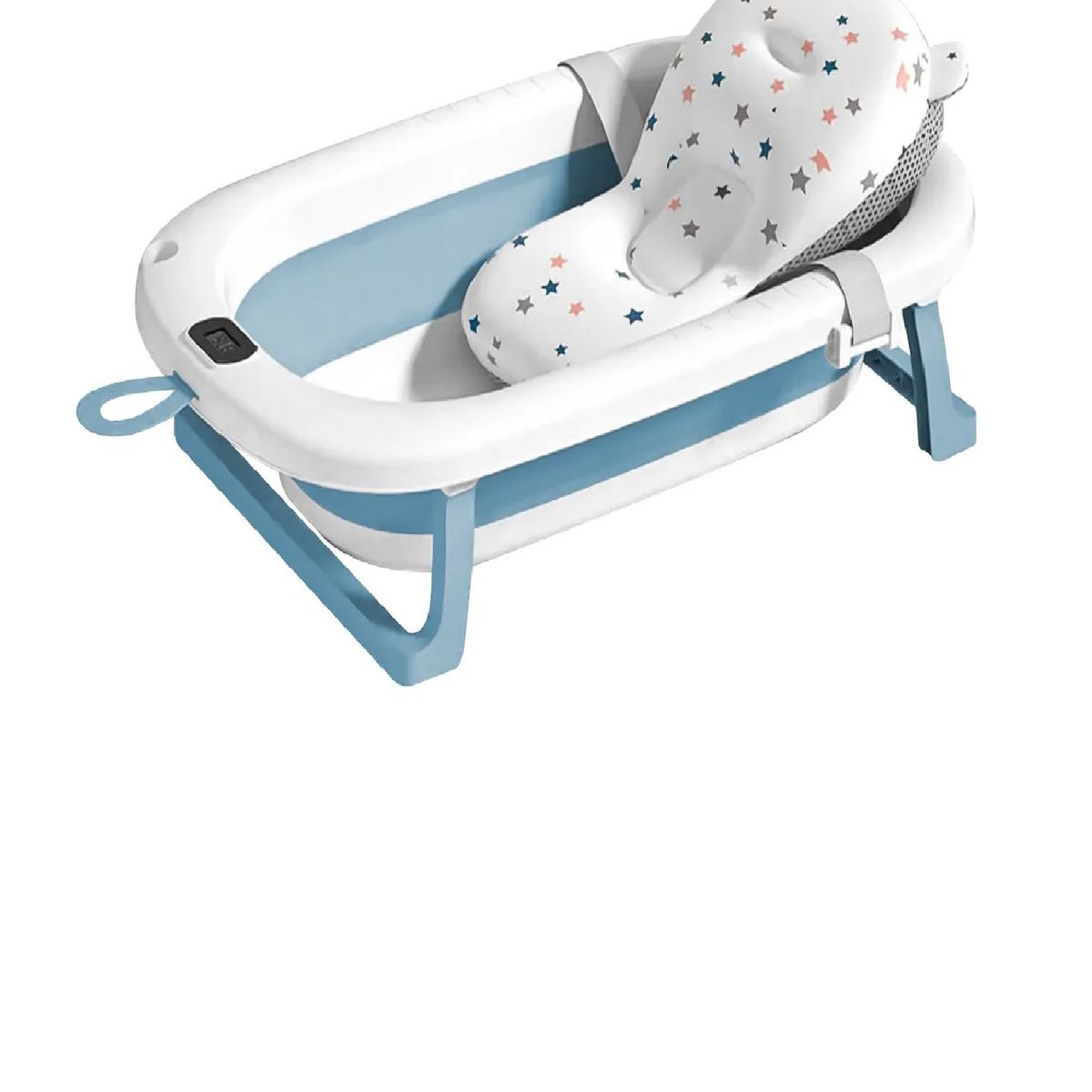 GENERICO - Tina bañera plegable con temperatura mas cojin para bebe