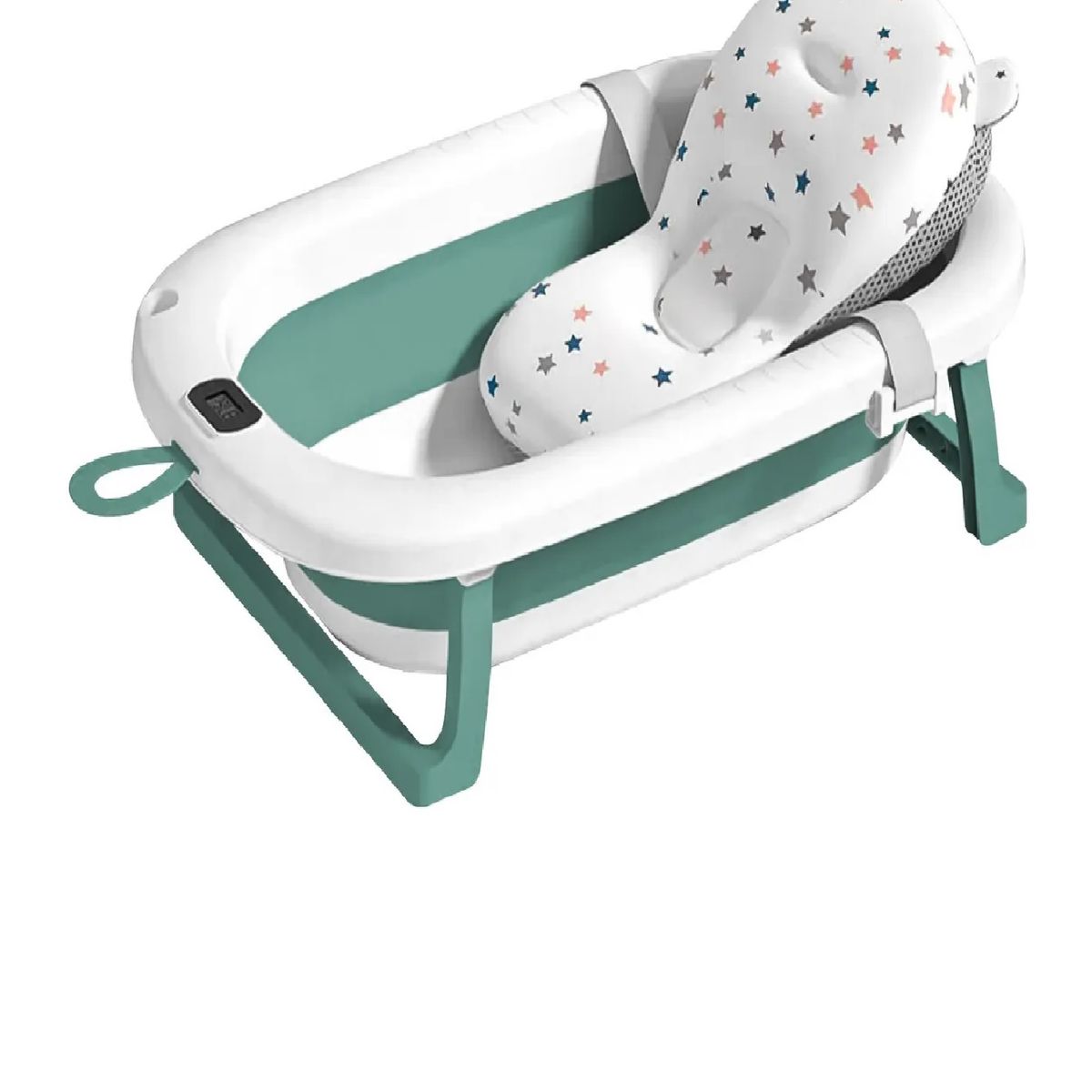 GENERICO - Tina bañera plegable con temperatura mas cojín para bebe