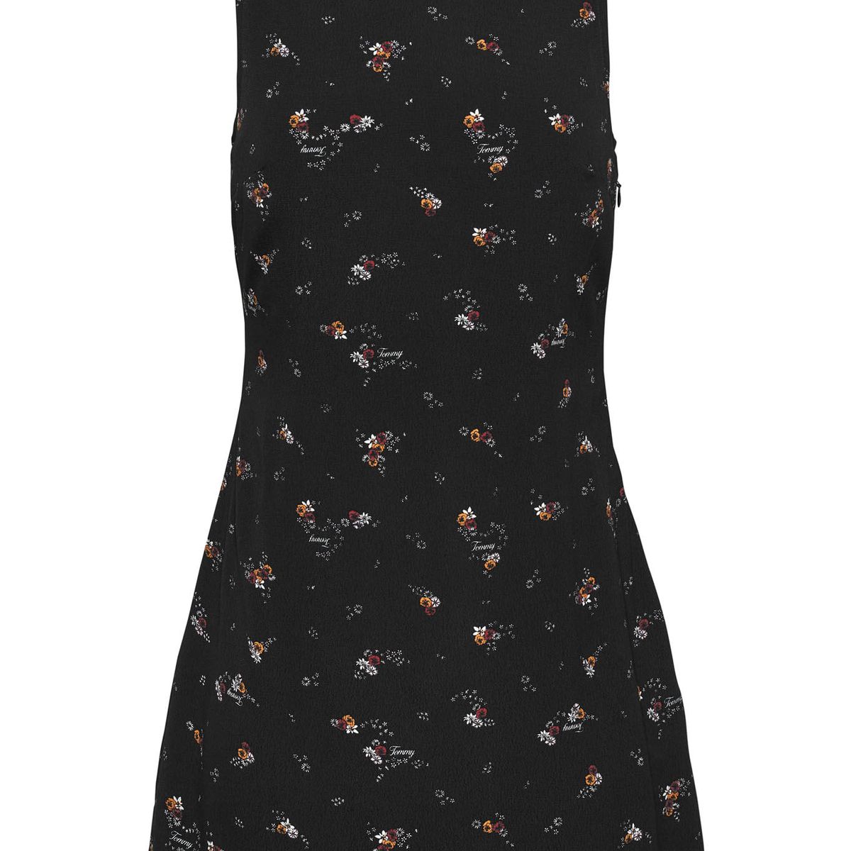 TOMMY HILFIGER - VESTIDO TJW BLACK FLORAL RACER DRESS