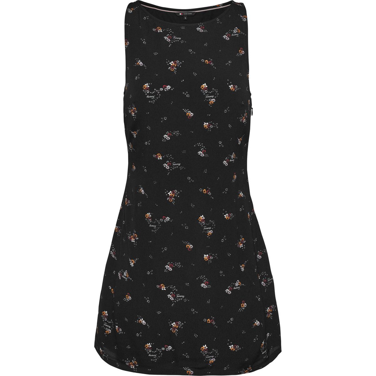 TOMMY HILFIGER - VESTIDO TJW BLACK FLORAL RACER DRESS