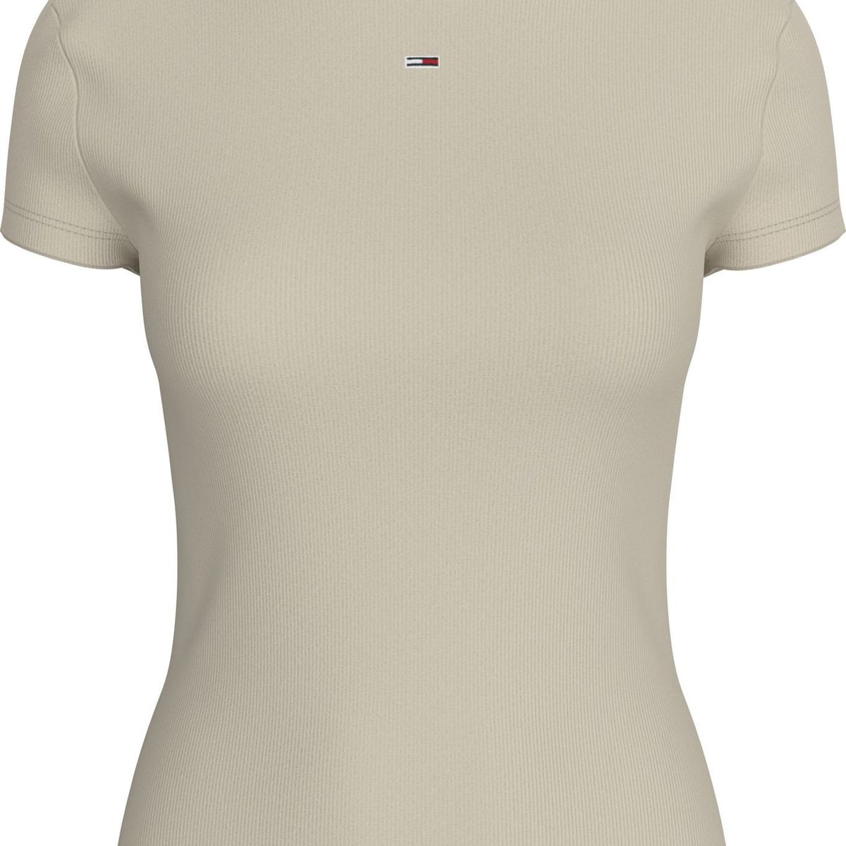 TOMMY HILFIGER - CAMISETA TJW SLIM ESSENTIAL RIB SS EXT