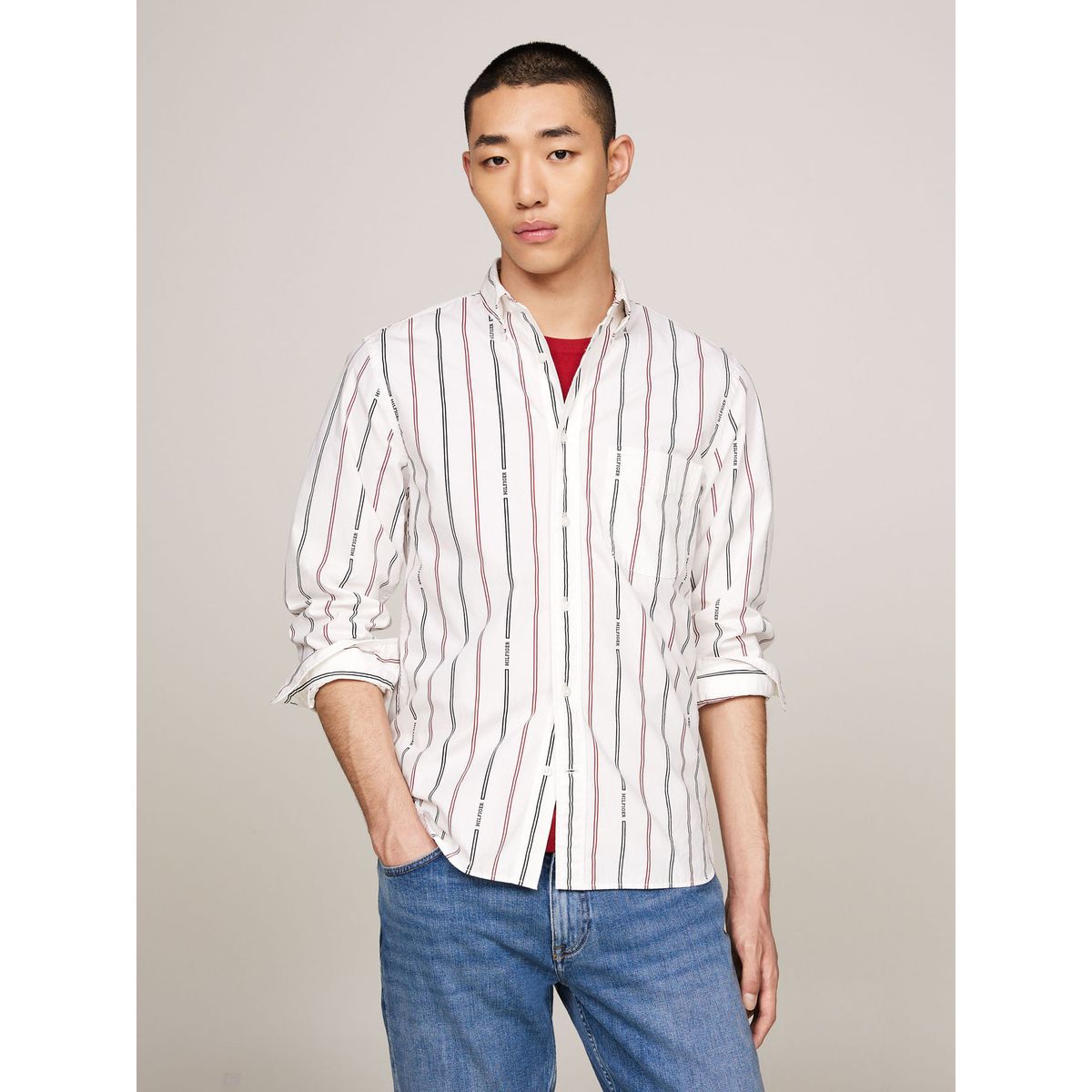 TOMMY HILFIGER - CAMISA HILFIGER DOUBLE STP RF SHIRT