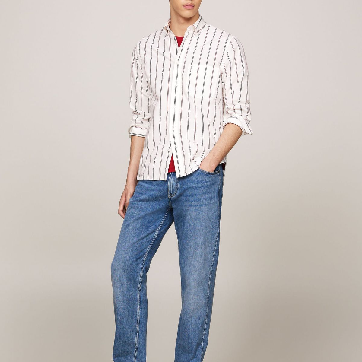 TOMMY HILFIGER - CAMISA HILFIGER DOUBLE STP RF SHIRT