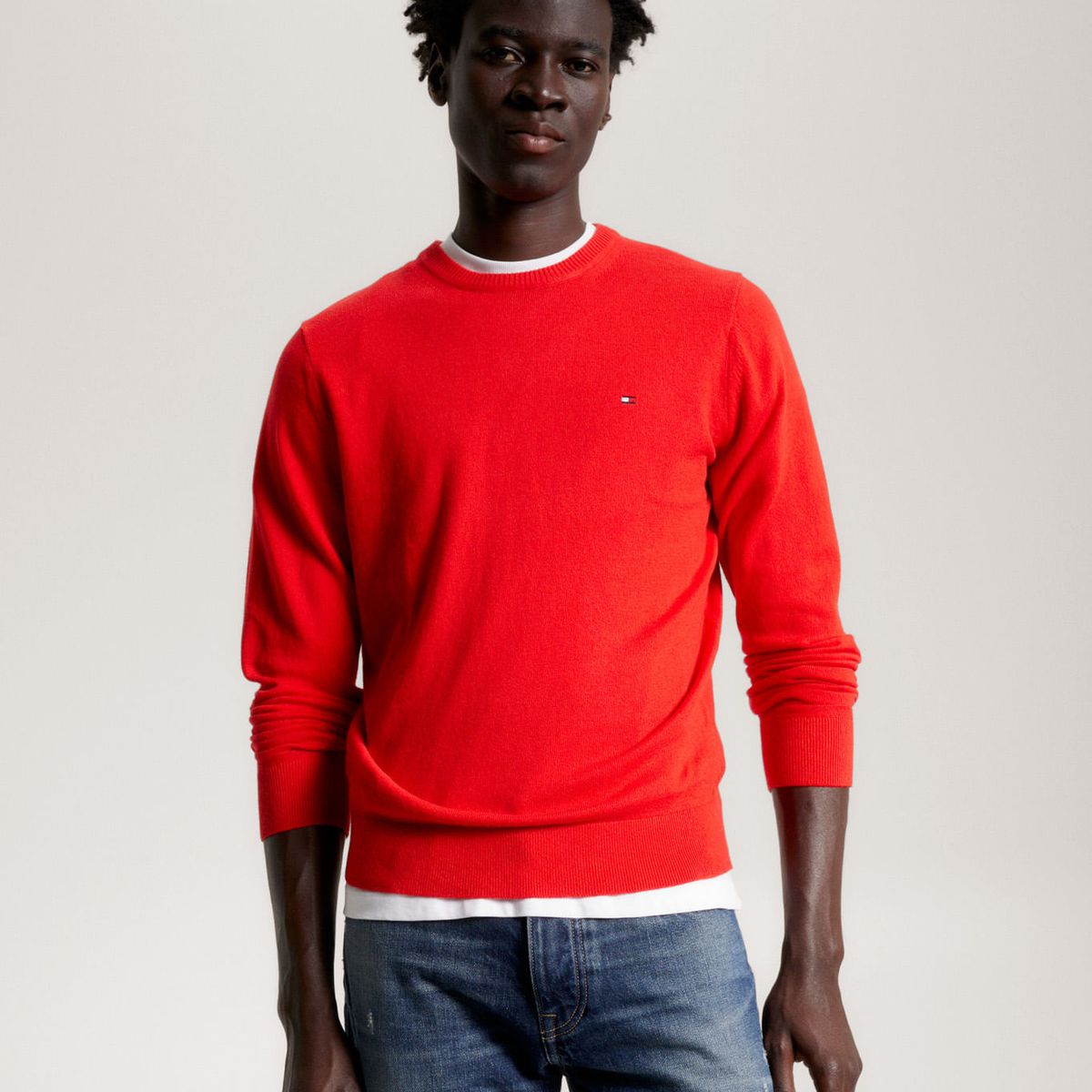 TOMMY HILFIGER - SWEATER PIMA ORG CTN CASHMERE CREW NECK