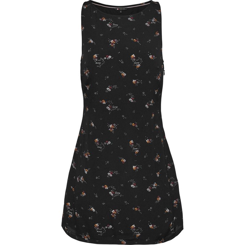 TOMMY HILFIGER - VESTIDO TJW BLACK FLORAL RACER DRESS