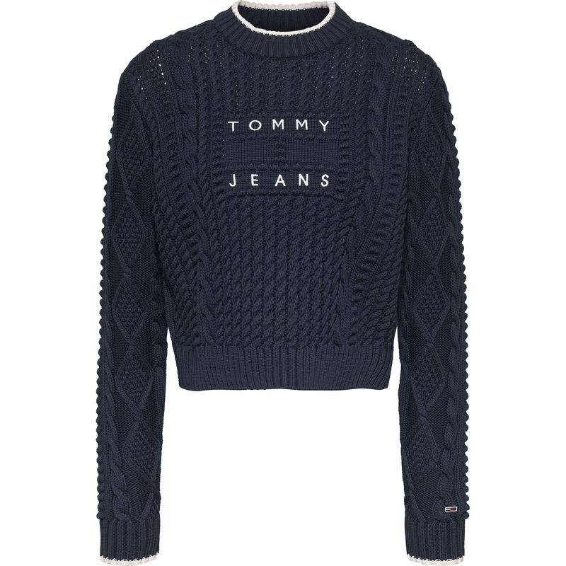 TOMMY HILFIGER - SWEATER TJW BUBBLE CABLE FLAG CREW