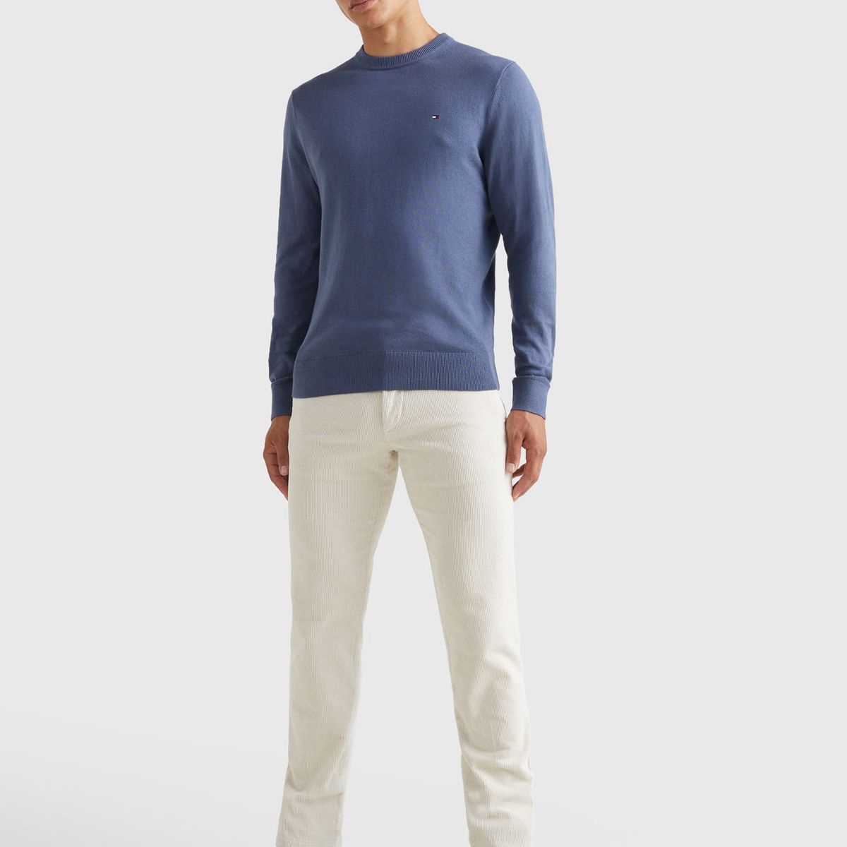 TOMMY HILFIGER - SWEATER PIMA ORG CTN CASHMERE CREW NECK