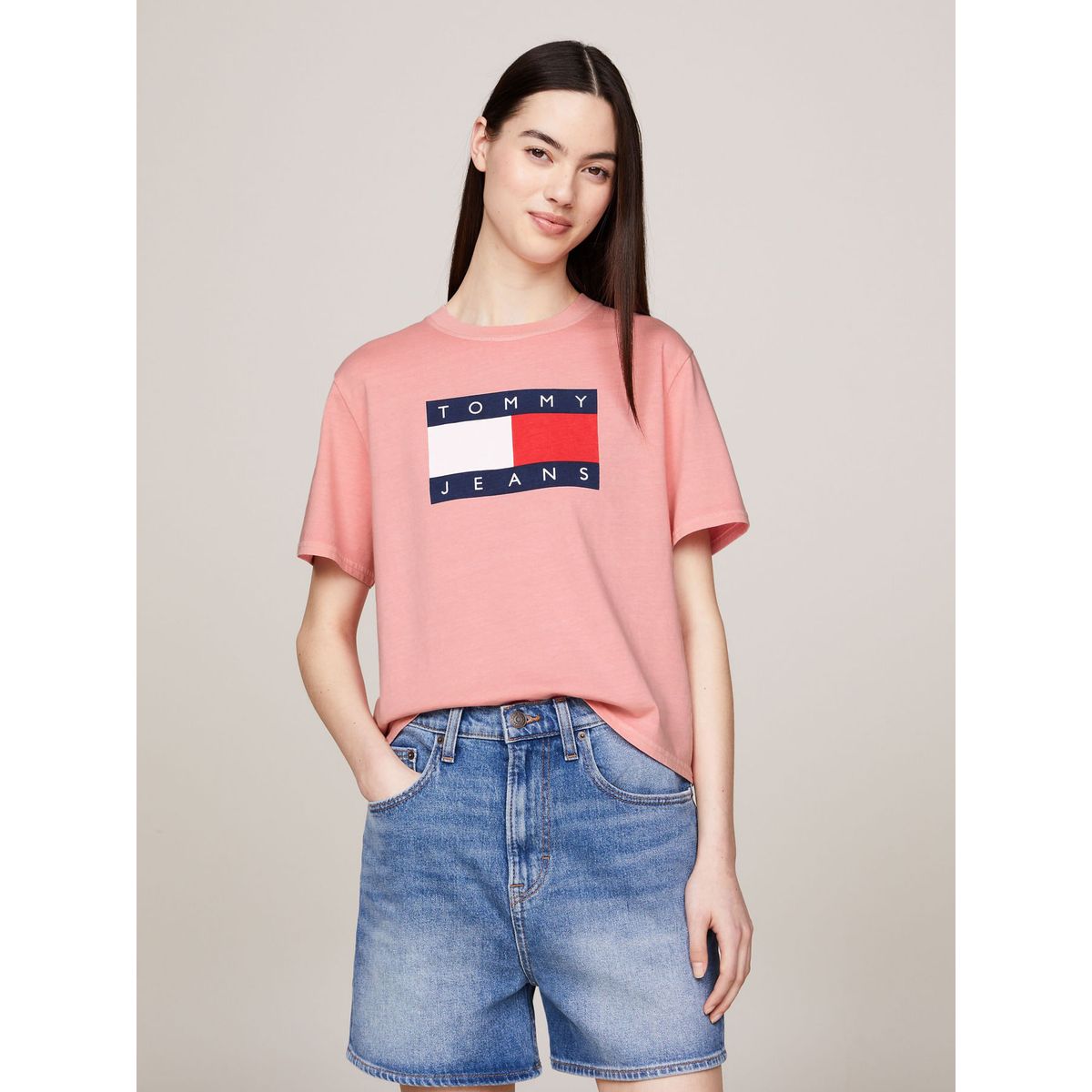TOMMY HILFIGER - CAMISETA TJW BXY TOMMY FLAG TEE EXT