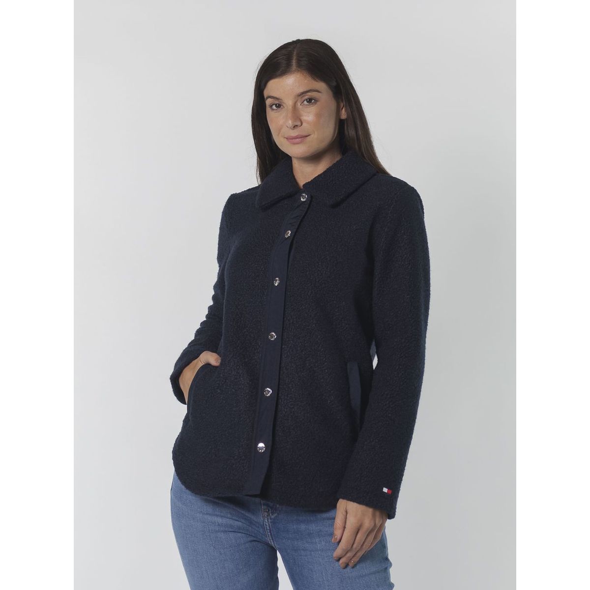 TOMMY HILFIGER - CASACA SNAP FRONT SHERPA