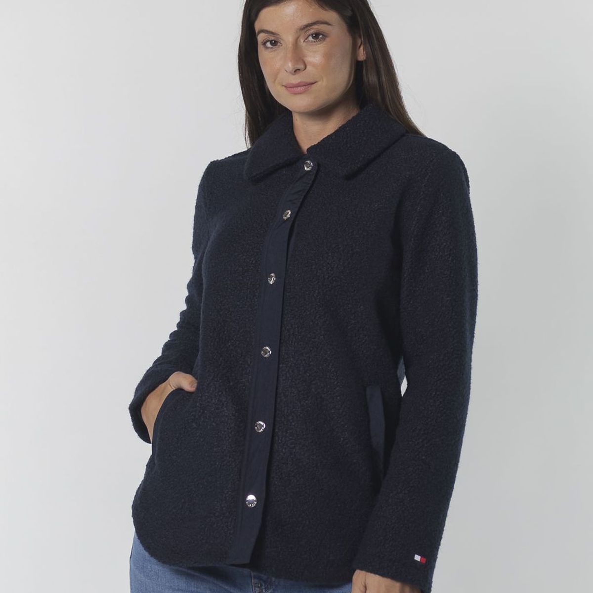 TOMMY HILFIGER - CASACA SNAP FRONT SHERPA