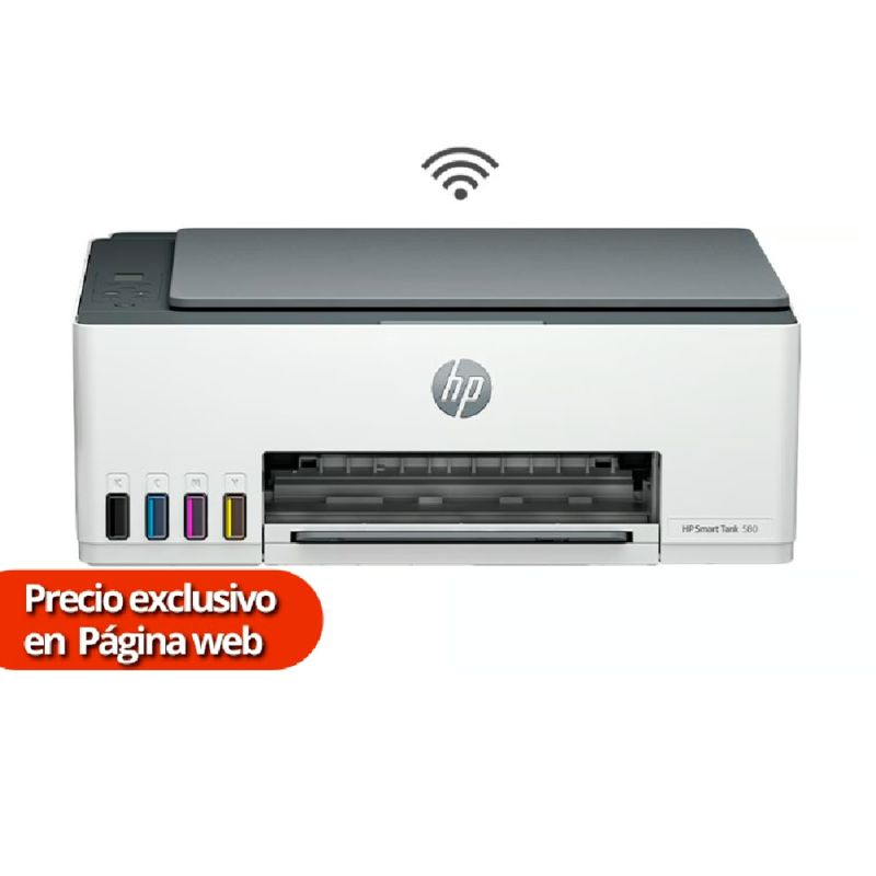 HP - MULTIFUNCIONAL HP SMART TANK 580 WIRELESS 1F3Y2A#AKY