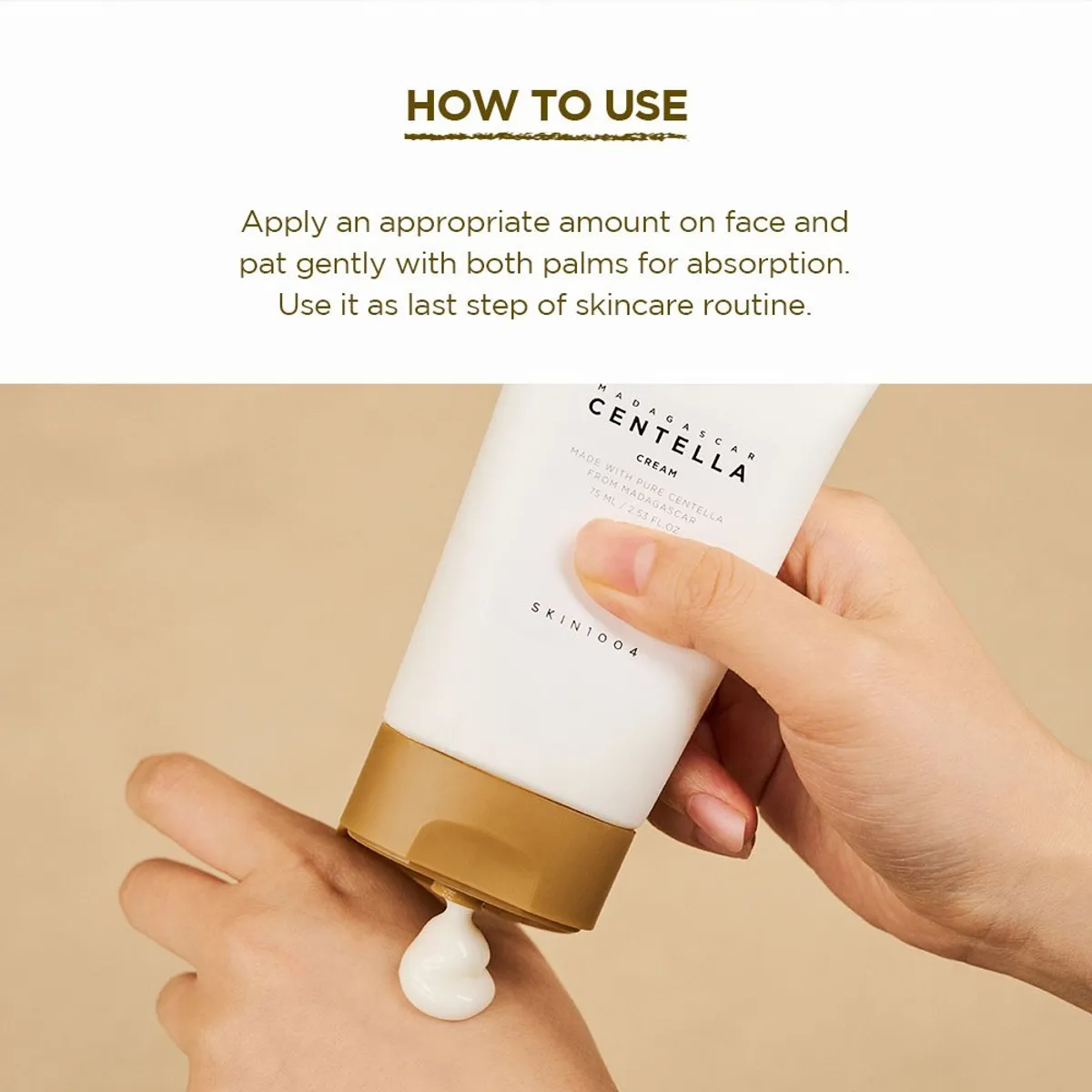 SKIN1004 - Madagascar Centella Cream Skin1004 75ml Crema Facial Reparadora