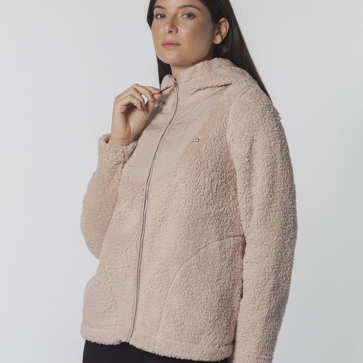 TOMMY HILFIGER - CASACA SHERPA ZIP UP JCKT