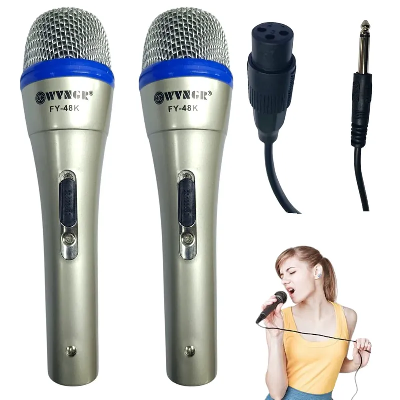 OEM - Micrófono de Mano WVNGR FY-48K Patrón Cardioide 35m Cable