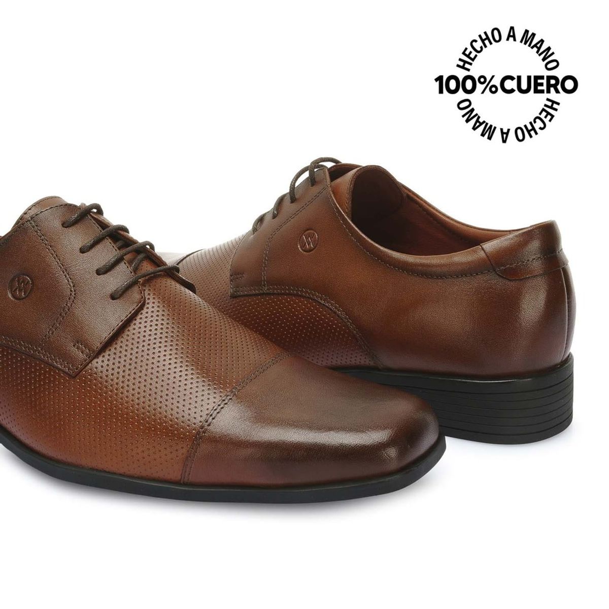 VIALE - Zapato Derby Casual EDER-2504 Cobre Viale Homme Cuero