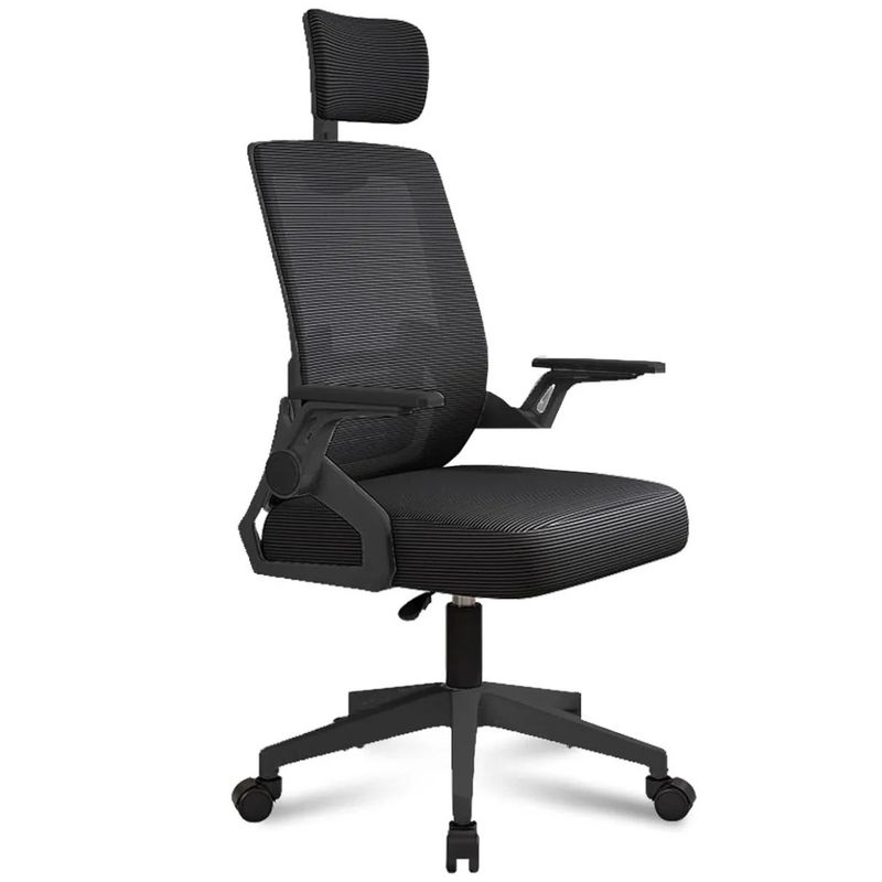 GENERICO - Silla Ergonómica de Oficina con Cabecera y Respaldo Regulables