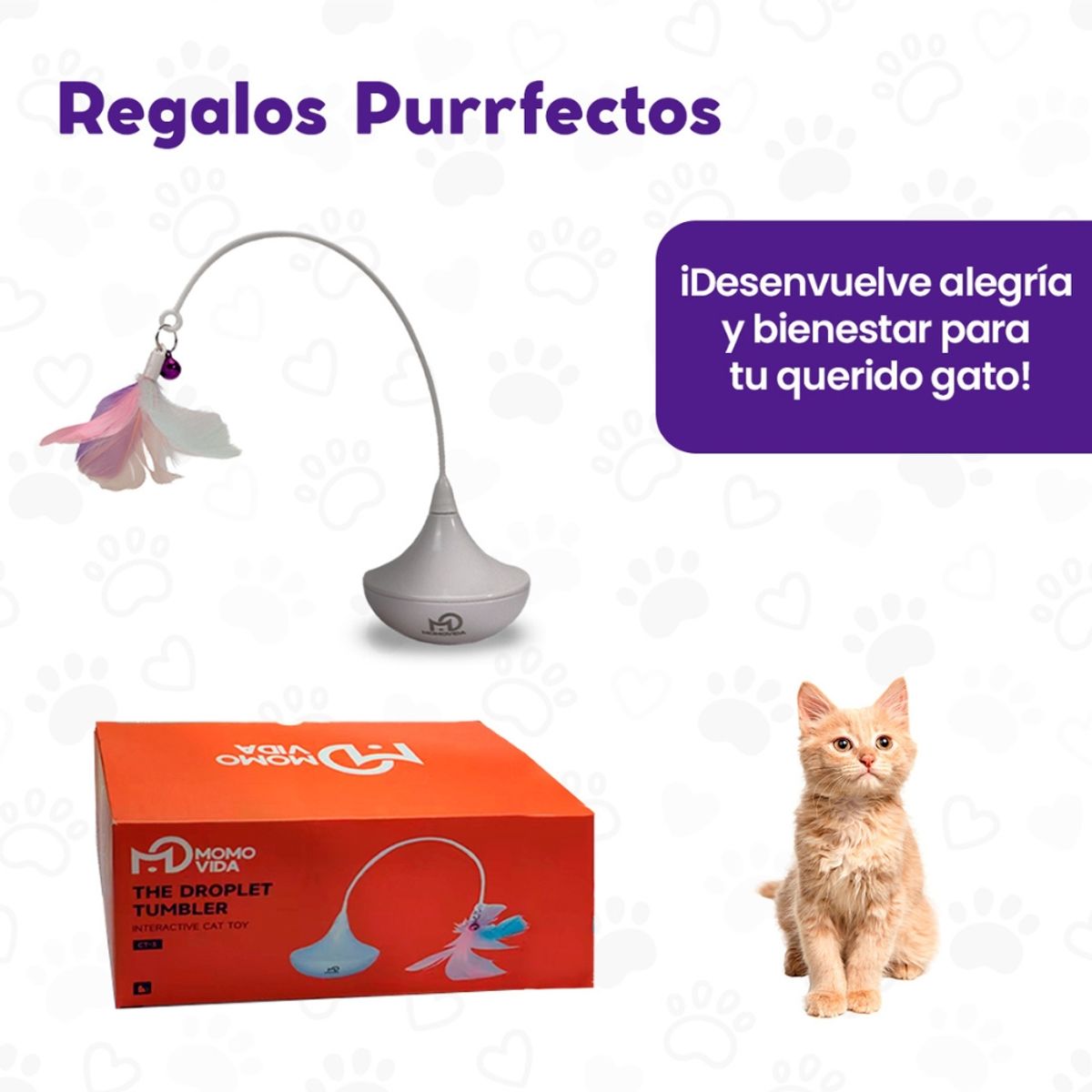 MOMOVIDA - Juguete de Gota de Agua para Gatos Momovida CT-3