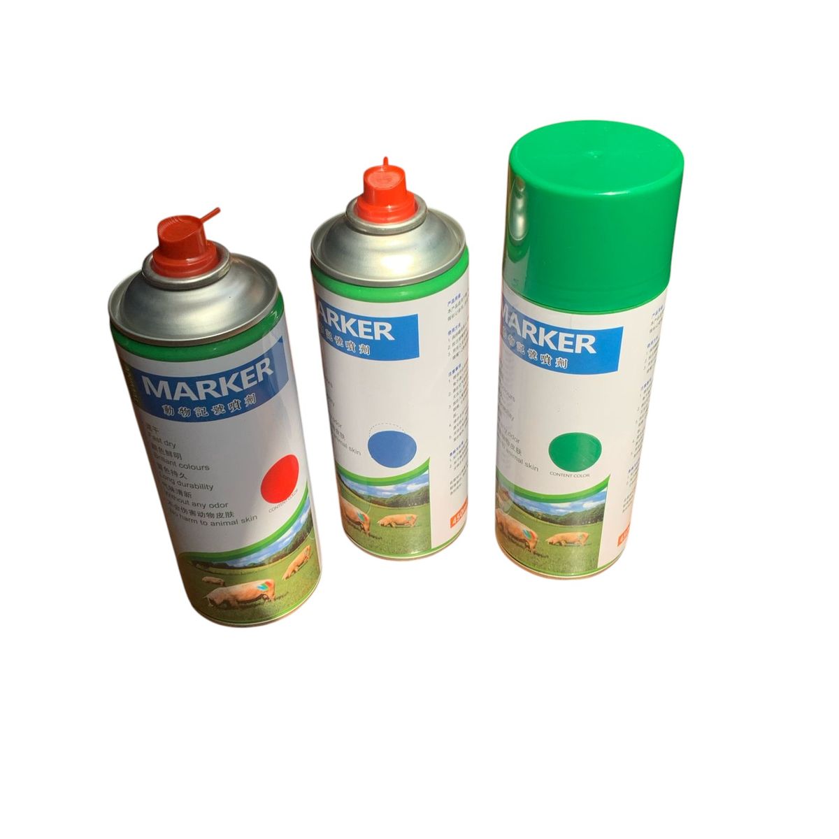 GENERICO - SPRAY MARCADOR VERDE PARA GANADO CERDO OVEJA VACA ETC