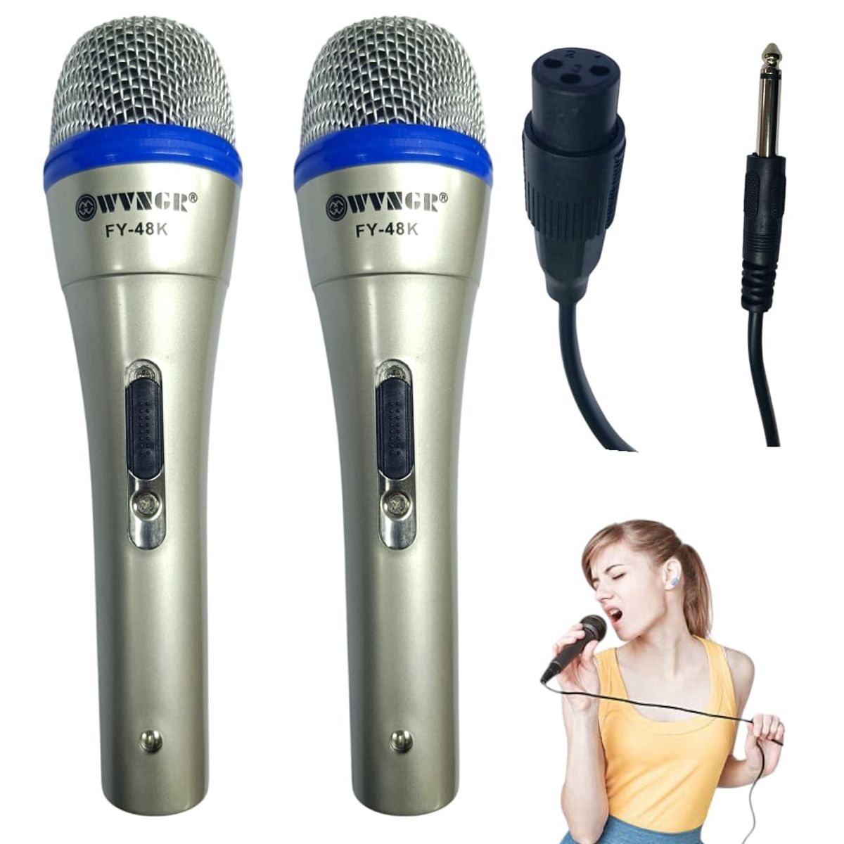 OEM - Micrófono Cardioide WVNGR FY-48K Conexión Jack 65mm