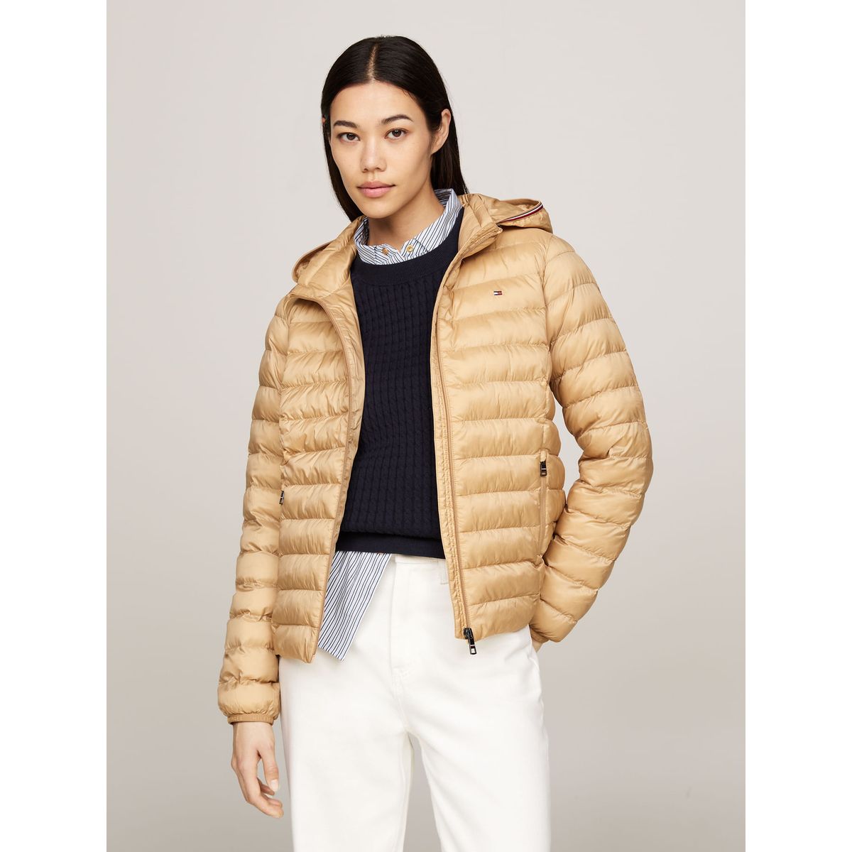 TOMMY HILFIGER - CASACA LW PADDED GLOBAL STRIPE JACKET