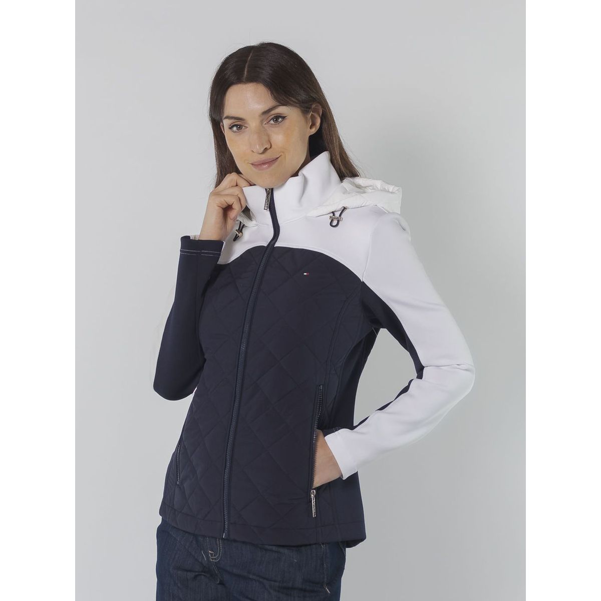 TOMMY HILFIGER - CASACA CLRBLCK QUILTED SCUBA JCKT