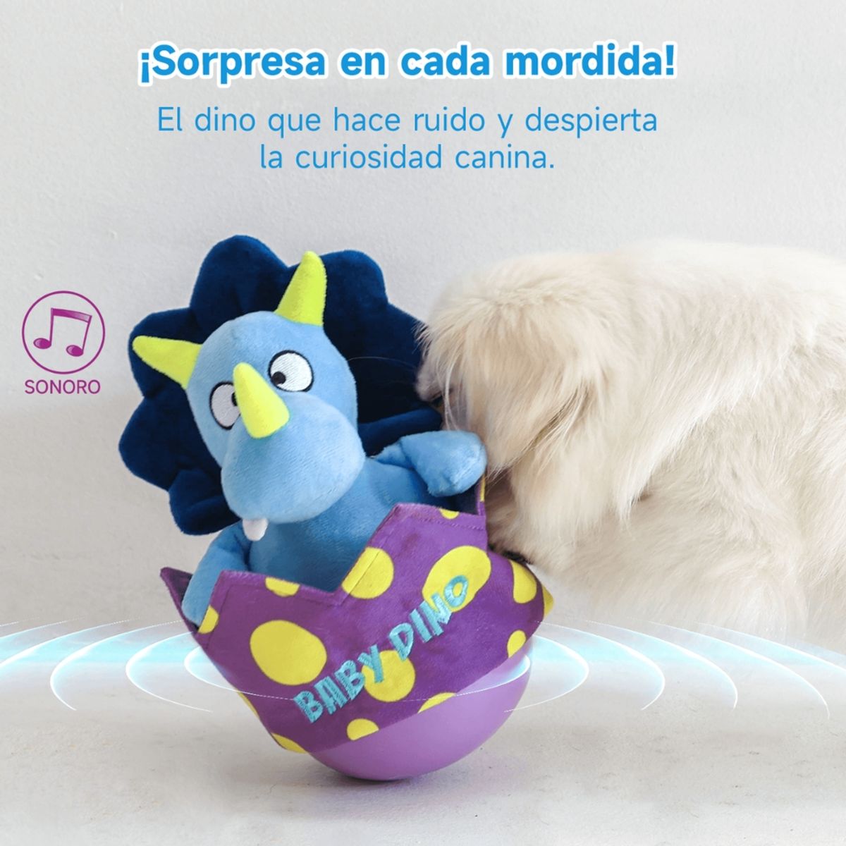 MOMOVIDA - Juguete Trompo de Dinosaurio Sonido de Peluche Momovida DT-4