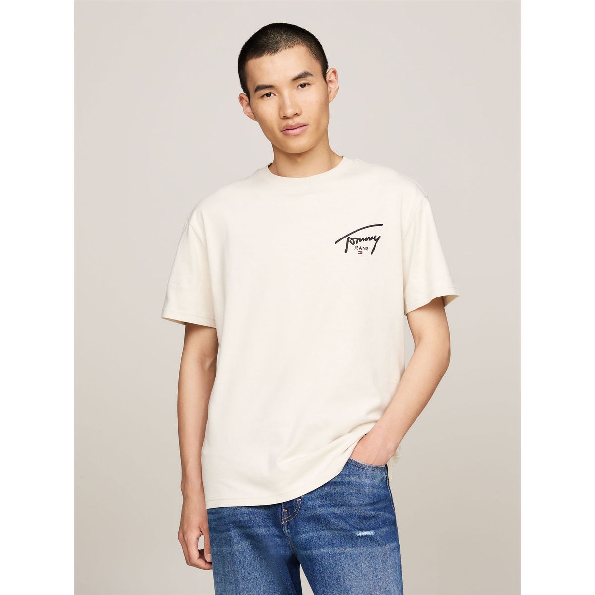 TOMMY HILFIGER - CAMISETA TJM REG SIGNATURE PRINT TEE EX